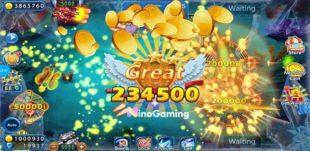 Fishing game winning